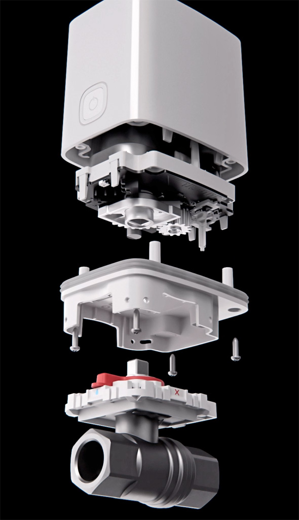 AJAX WaterStop: Безжичен дистанционно управляем спирателен кран за вода за вентили: ½” (DN 15), ¾” (DN 20), 1” (DN 25)